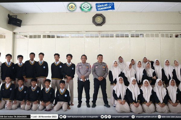 SMP Muhammadiyah Al Mujahidin Laksanakan Pelatihan PKS bersama Polres Gunungkidul