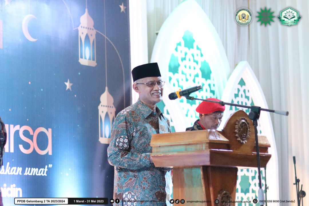 Milad 1 Dasawarsa, SMP Muhammadiyah Al Mujahidin Gelar Pengajian Akbar Bersama Prof. Dr. K.H Haedar Nashir, M.Si.